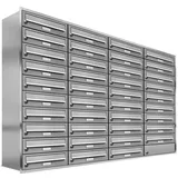 AL Briefkastensysteme 39er Premium Edelstahl silber