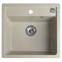Sapho Granitspüle 1 Becken rechts beige Handbetätigung 530 x 500 mm