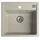 Sapho Granitspüle 1 Becken rechts beige Handbetätigung 530 x 500 mm