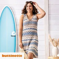 Strickanleitung – Kleid im Ajourmuster aus Woll Butt Primo Sina