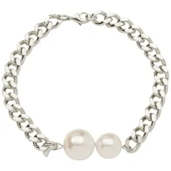 Gemshine Armband Zuchtperlen Armbänder & Armreife   Grau Damen 