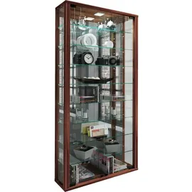 VCM Wandvitrine Vitrosa Maxi 59 x 18 x 115 cm Braun