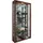 VCM Wandvitrine Vitrosa Maxi 59 x 18 x 115 cm Braun