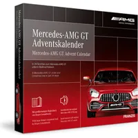 Franzis Verlag Mercedes-AMG GT Adventskalender, Oldtimer-Modell, Montagesatz, 1:43, Mercedes-AMG GT, Metall, 24 Stück(e) - Rot