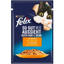 Felix So Gut Wie Es Aussieht mit Huhn in Gelee 85G