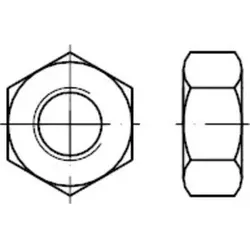 DIN 934 Sechskantmutter, 8 galZn M16 KP