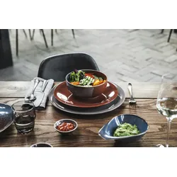 KAHLA 1T3342A93020W Homestyle Platte, midi 27 cm siena red |Rote Servierplatte aus Porzellan