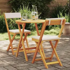 vidaXL Garten Essgruppe 3-tlg. Braun