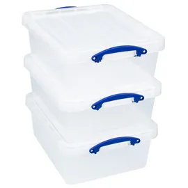 Really Useful Box Aufbewahrungsbox 50 x 19,5 x 39,5 cm 3-tlg. transparent