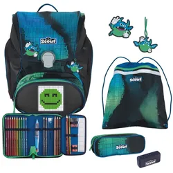Scout Alpha Movie Star Blue Pixel Schulrucksack