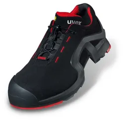 UVEX Arbeitsschutz 85162, Unisex, Erwachsener, Sicherheitsschuhe, Schwarz, Rot,