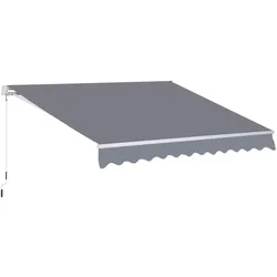 Outsunny Markise Aluminium, Polyester