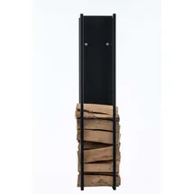 CLP Kaminholzständer Spark Metall schwarz-matt 25 x 25 x 120 cm