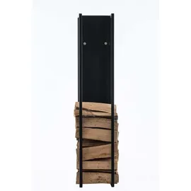 CLP Kaminholzständer Spark Metall schwarz-matt 25 x 25 x 120 cm