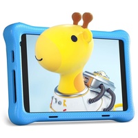 Wqplo Kinder Tablet 8 Zoll Android 12 Quad-Core 2 GB RAM 32 GB ROM 1280x800 IPS HD-Display 4000 mAh Dual-Kamera WLAN Bluetooth Kinder-Tablet mit Schutzhülle (Blau)