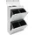 ARREGUI Top CR621-B Mülltrennsystem aus Stahl mit Aufbewahrungsbox mit Deckel 4 Fächer Mülleimer für die Küche | 4x17 L (68 L) | 4 Fach Abfalleimer |