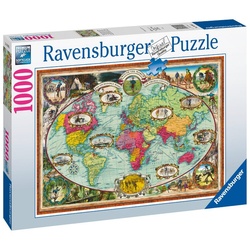 Ravensburger Puzzle »1000 Teile Ravensburger Puzzle Mit Fahrrad um die Welt 16995«, 1000 Puzzleteile