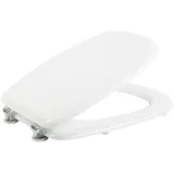TESI FIT WC SITZ KLODECKEL TOILETTENDECKEL KLOBRILLE TOILETTENSITZ WEIß MDF RING