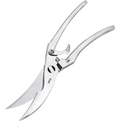 Geflügelschere GEFU, silber (silberfarben), Scheren, mit scharfen Schneidzähnen