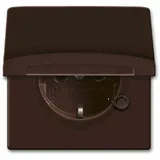 Busch-Jaeger Steckdoseneinsatz 1f Braun