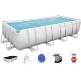 BESTWAY Steel Pro Max Aufstellpool-Set 549 x 274 x 122 cm inkl. Filterpumpe