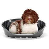 Ferplast Hundebett Kunststoff Medium 74 x 48 x 25 cm Schwarz