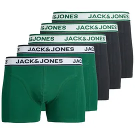 JACK & JONES JACNOLAN SOLID TRUNKS 5er Pack rain forest / sky captain S