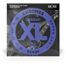 D'Addario Chromes E-Gitarrensaiten-Set Flatwound, ECG25