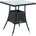 Polyrattan Beistelltisch 57 x 57 x 72 Schwarz