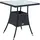 Estexo Polyrattan Beistelltisch 57 x 57 x 72 cm Schwarz