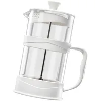 LOVIVER Kaffeekolben, französische Kaffeemaschine, Edelstahl-Kolben-Espresso-Wasserkocher, Glas-Kaffeekanne, Glas-Teekanne für Camping, 1000 ml