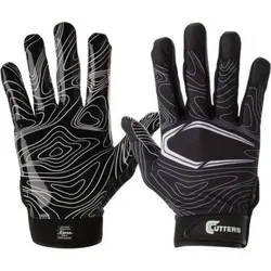 American Football - Handschuhe - Receiver-Handschuhe - Erwachsene (Schwarz) L