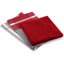 Ross Geschirrtuch ROSS "1663 3er-Set mit Banderole", rot, B:18cm H:4cm L:27cm T:4cm, 100% Baumwolle, Geschirrtücher, Geschirrtuch, aus feinster Baumwolle