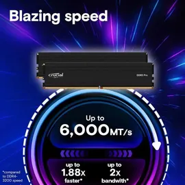 Crucial Pro DDR5-6000 32GB Kit (2x16GB) CL48 Schwarz CP2K16G60C48U5