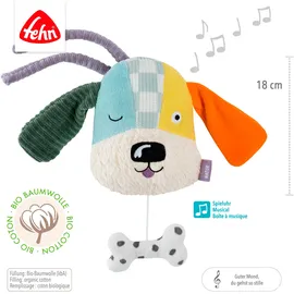 Fehn Mini-Spieluhr Hund NATUR