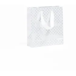 Clairefontaine 5x Premium, Tasche klein 12x4,5x13,5cm weiss Arabeske - Weiß 223756C