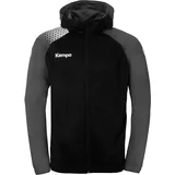 Kempa Ambition 28 Kapuzenjacke Herren Schwarz/Anthra S