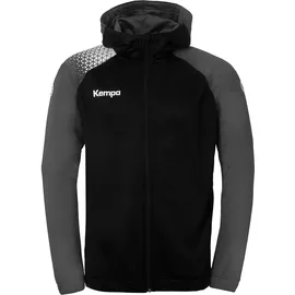 Kempa Ambition 28 Kapuzenjacke Herren Schwarz/Anthra S