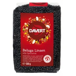 Davert - Beluga Linsen, schwarz 500 g