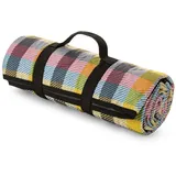 Picknickdecke Thermodecke, Eurofirany, Wasserfeste Isolierende Decke 130x145 cm Mehrfarbig Karomuster Outdoor