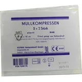 KERMA Verbandstoff GmbH MULLKOMPRESSEN BW 12FACH STERIL 10CMx10CM 5x2 st