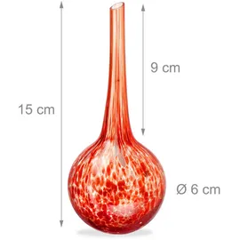 Relaxdays Bewässerungskugel 2er Set Ø 6 cm rot