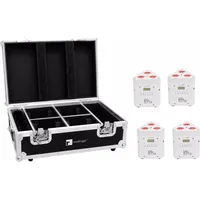 Eurolite Set 4x AKKU TL-3 TCL weiß + Case