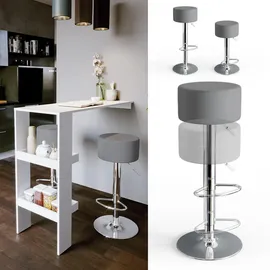 Vicco Barhocker 2er Set 33 x 92 cm Grau