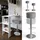 Vicco Barhocker 2er Set 33 x 92 cm Grau