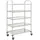 deluke Servierwagen KENNI für Küche 5-Etagen 107x55x147cm Edelstahl Küchenwagen mit Rollen Etagenwagen für Hotel Restaurant