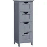 VASAGLE Badezimmerschrank 30 x 82 cm Grau