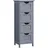 VASAGLE Badezimmerschrank 30 x 82 cm Grau