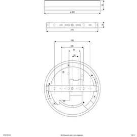 EVN Lichttechnik LED-Anbauleuchte Kunststoff 30 x 30 x 5 cm 1 Stück weiß