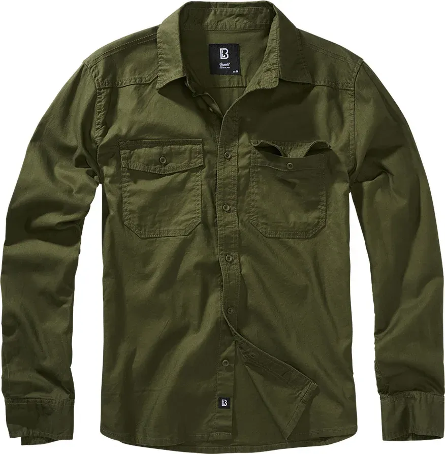 Brandit Flanell, chemise - Olive - 5XL